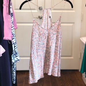 4 - med orange floral tank top